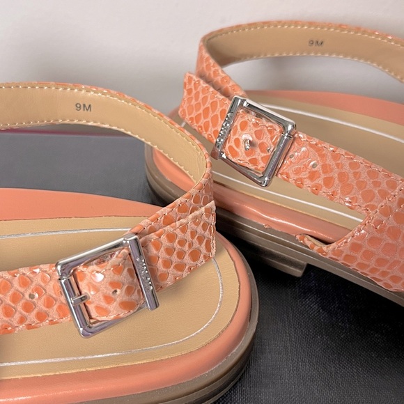 NWOT Vionic Citrine Ella Slingback Buckle Coral Sandals Sz 9 Summer Vacation - Picture 5 of 7